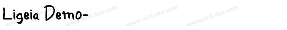 Ligeia Demo字体转换